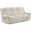 Nutmeg Reclining Fabric Sofa (9901BE-3) image 1