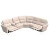 Mobilier modulaire 6-pièces Chelsea motorisé en tissu (40105-L2/40105-K2/40105-10/40105-9X/40105-10/40105-L1-PADOVA-NATURE) image 2