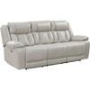 Huron Power Reclining Polyurethane Sofa (8457GRY-3PW) image 1