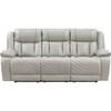 Huron Power Reclining Polyurethane Sofa (8457GRY-3PW) image 2