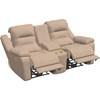 Causeuse inclinable motorisée Leighton en tissu avec console (41063-68-TORREY-CASHMERE) image 2