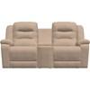 Causeuse inclinable motorisée Leighton en tissu avec console (41063-68-TORREY-CASHMERE) image 3
