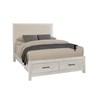 Lodge & Loft King Upholstered Panel Bed with Storage (844-661I/844-066B/844-502/TT-666T) image 1