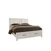 Lodge & Loft King Poster Bed with Storage (844-668/844-066B/844-502/TT-666T) image 1