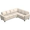 Mobilier modulaire 2-pièces Marymount en cuir (77332-12/77332-40-BALI-SILK) image 1