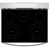 30-inch Electric Range with Air Cooking Technology and Steam Clean (WFES4530SS) image 4