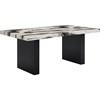 Vega Dining Table with Faux Marble Top and Pedestal Base (1420T-3972-LEG/1420T-3972-TOP) image 1
