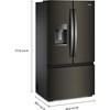 36-inch, 22 cu. ft. French 3-Door Refrigerator with Water and Ice Dispensing System (WRFC7036RV) image 4