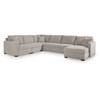 ModMax Luxe Fabric Sleeper Sectional (6860517S/6860546/6860564/6860571/6860577) image 1