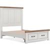 Savonport Full Panel Bed with Storage (B100-12/B4615-84S/B4615-87/B4615-89) image 5