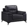 Mischa Stationary Leather Match Chair (9514BLK-1) image 2