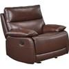 Morocco Glider Leather Match Recliner (9736BRW-1G) image 1
