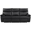 Kandra Reclining Leather Match Sofa (99087BLK-3) image 1