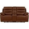 Hammond Power Reclining Leather Match Loveseat (99090BRW-2PWC) image 1