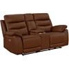Hammond Power Reclining Leather Match Loveseat (99090BRW-2PWC) image 2
