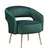 Roslyn Stationary Fabric Accent Chair (1024GRN-1) image 2