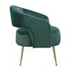 Roslyn Stationary Fabric Accent Chair (1024GRN-1) image 4