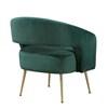 Roslyn Stationary Fabric Accent Chair (1024GRN-1) image 5