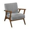 Arden Stationary Fabric Accent Chair (1135GY-1) image 2
