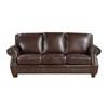 Remington Stationary Leather Match Sofa (8448BRW-3) image 1