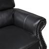 Remington Stationary Leather Match Sofa (8448BLK-3) image 4