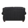 Remington Stationary Leather Match Loveseat (8448BLK-2) image 4