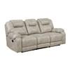 Gainesville Reclining Leather Look Sofa (8560PT-3) image 2