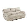 Proctor Reclining Leather Look Sofa (8517PWT-3) image 2