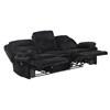 Goodland Reclining Fabric Sofa (9577BK-3) image 4
