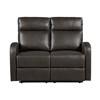 Allen Reclining Leather Look Loveseat (9147PUE-2) image 1