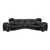 Fairway Power Reclining Leather Look 3 pc Sectional (9516BLKS*33L3RPWH) image 4