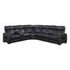 Fairway Power Reclining Leather Look 3 pc Sectional (9516BLKS*32LCN3RPWH) image 1