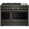 48-inch Freestanding Commercial-Style Dual-Fuel Range with Griddle (KFDD948SBE) image 1