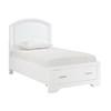 Hudson Twin Platform Bed with Storage (1520WHT-1*) image 2
