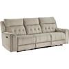 Celeste Power Reclining Fabric Sofa (9670TP-3PWH) image 1