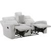Benton Reclining Fabric Loveseat with Console (9728LGY-2) image 3
