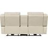 Huron Power Reclining Polyurethane Loveseat with Console (8457BEG-2PW) image 5