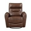Thomas Swivel Glider Leather Match Recliner (9713TBR-1SW) image 1