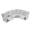 Thorne Reclining Fabric 3 pc Sectional (8406GY*SC) image 5