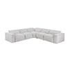 Phoebe Power Reclining Fabric 5 pc Sectional (8414GRY*5LRRRPWH) image 1