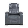 Apex Power Leather Match Recliner (8449BU-1PWHM) image 1