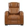 Apex Power Leather Match Recliner (8449BR-1PWHM) image 1