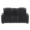 Apex Power Reclining Leather Match Loveseat with Console (8449BK-2PWHM) image 4