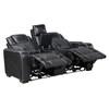 Apex Power Reclining Leather Match Loveseat with Console (8449BK-2PWHM) image 5
