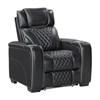 Apex Power Leather Match Recliner (8449BK-1PWHM) image 2
