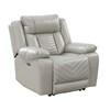 Huron Power Polyurethane Recliner (8457GRY-1PW) image 2