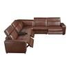 Sutton Power Reclining Leather 6 pc Sectional (9790BRW*6LRRRPWH) image 5