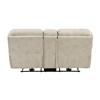 Proctor Power Reclining Leather Look Loveseat with Console (8517PWT-2PW) image 3