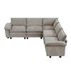Dublin Fabric 5 pc Sectional (8450PWT*54ACCR) image 2