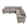 Dublin Fabric 6 pc Sectional (8450PWT*65ACCR) image 3
